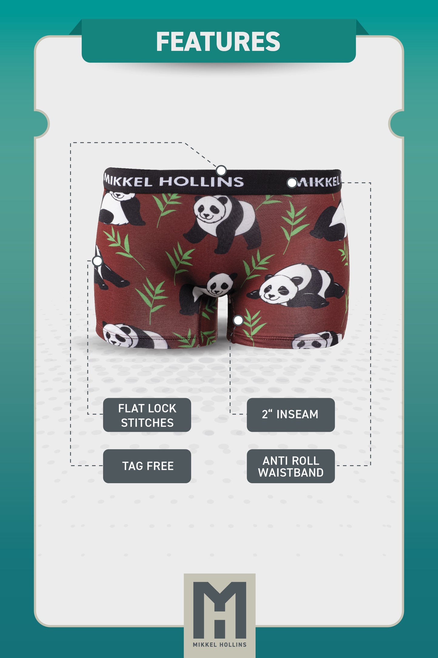 Lazy Panda - Boy Shorts Underwear For Women | Ultra Soft Tencel Boxer Briefs For Women