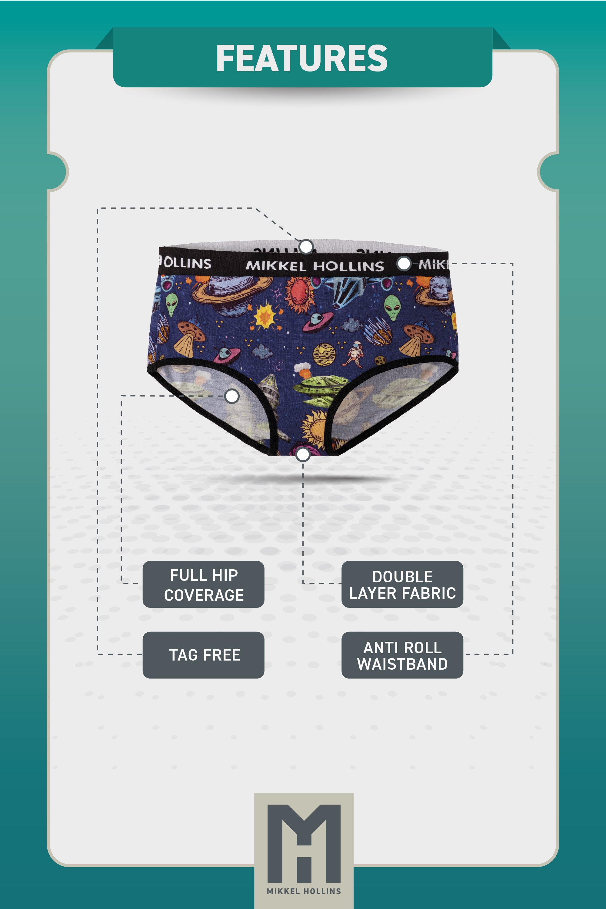 Space Wars - Hipster Panties For Women | Ultra soft Modal | Moisture-Wicking Hipster Briefs