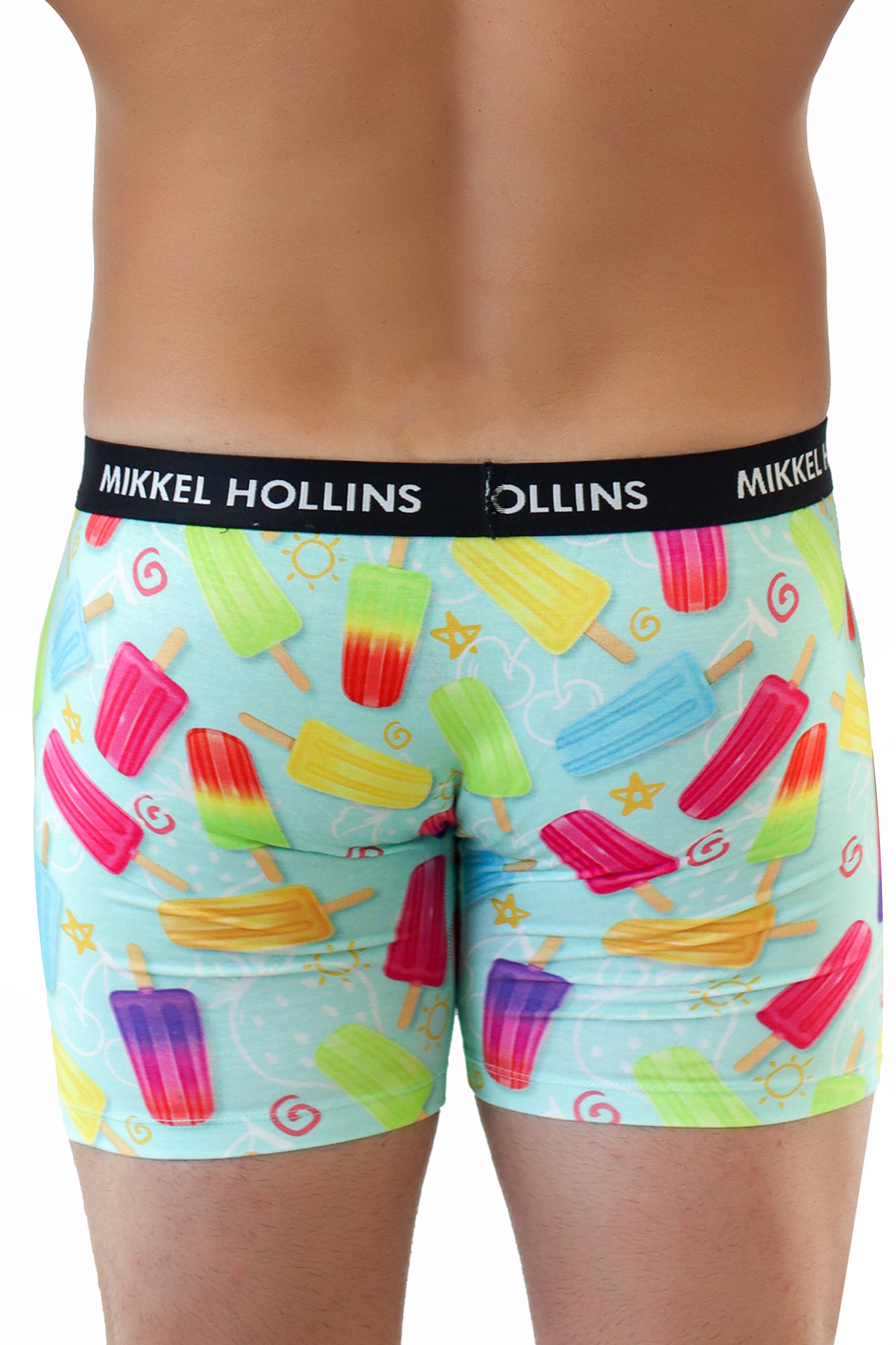 Mens Boxer Brief With Fly - Popsicles