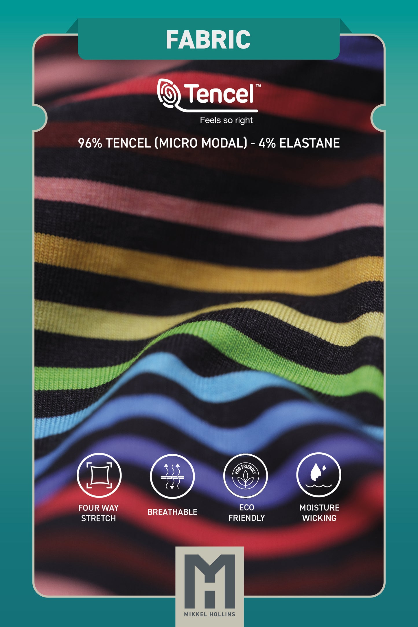 Pride Rainbow Striped - Boy Shorts Underwear For Women | Ultra Soft Tencel Boxer Briefs For Women