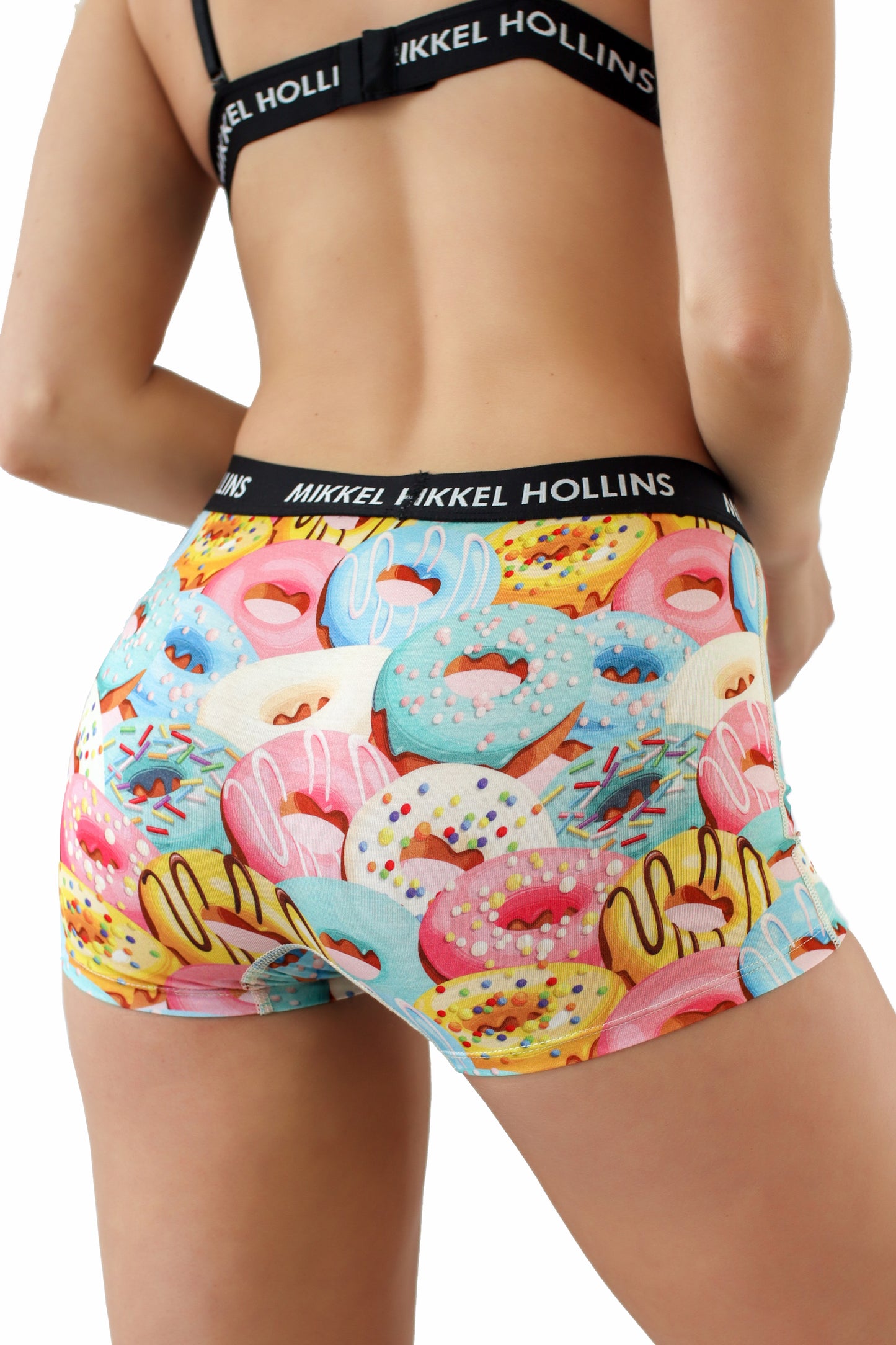 Donuts Design - Boy Shorts Underwear For Women | Ultra Soft Tencel Boxer Briefs For Women