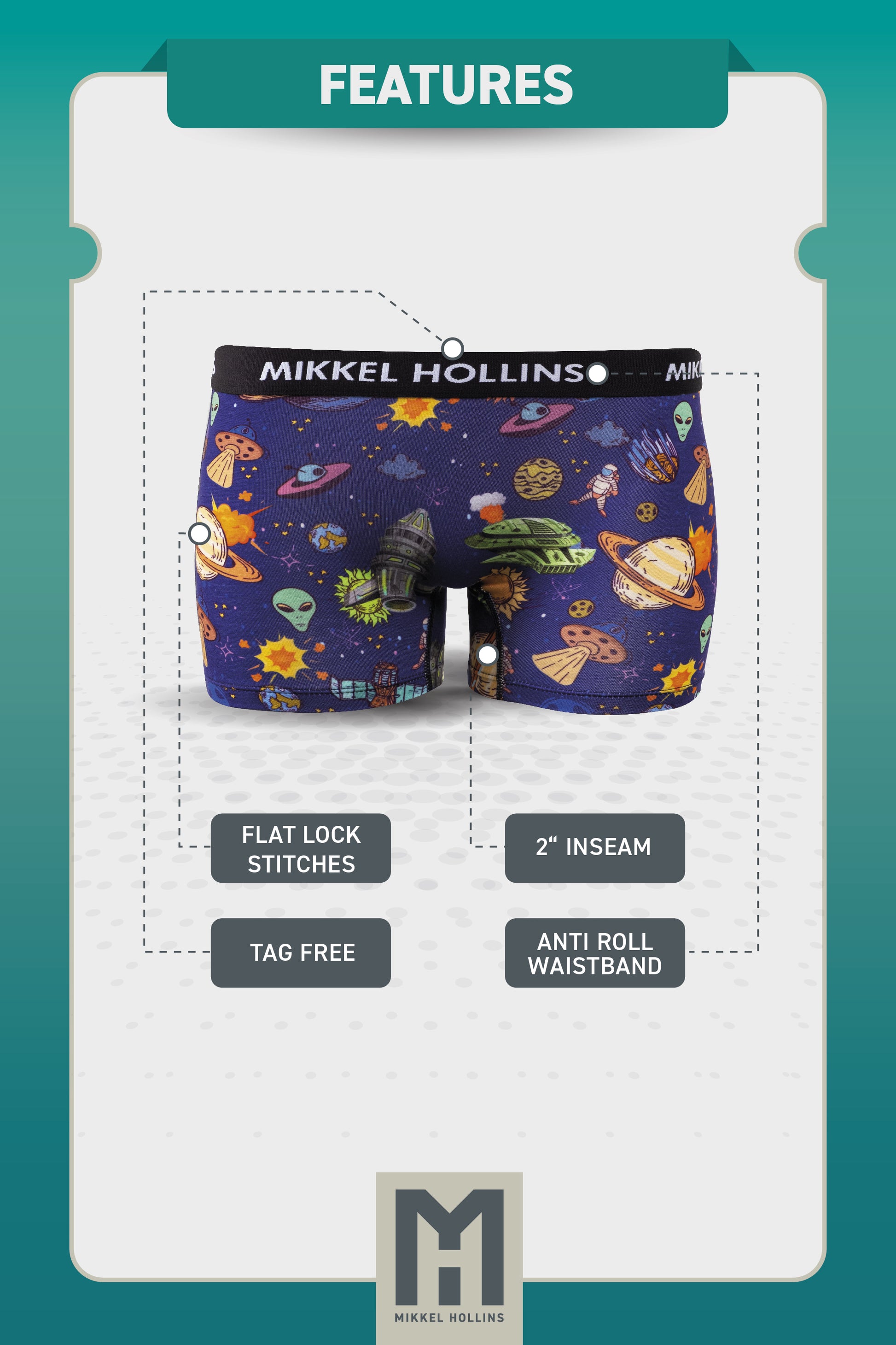 Ladies Boxer Short - Sateen Elephant – Blessed Earth