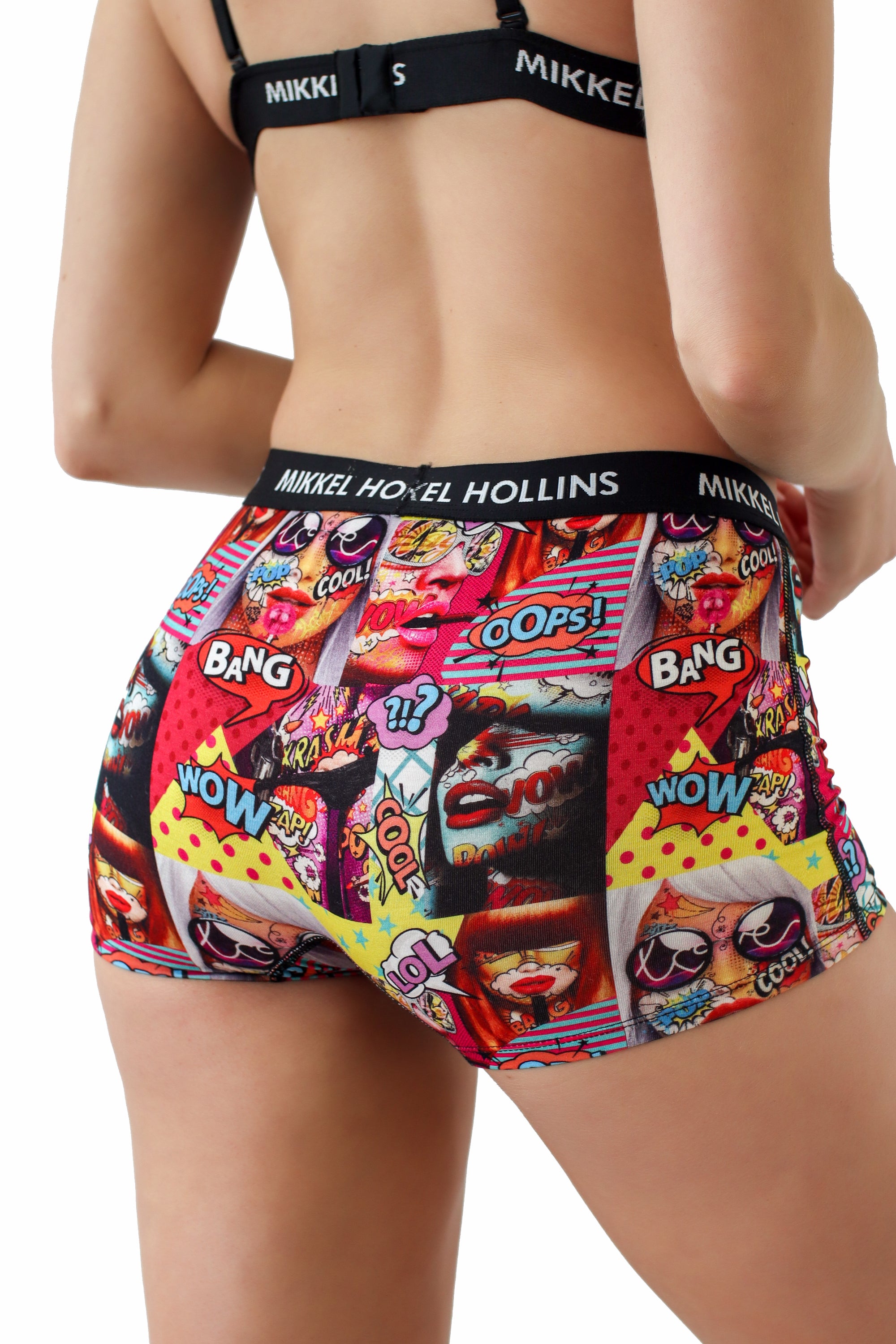 PopArt Design - Boy Shorts Underwear For Women | Ultra Soft Tencel Boxer Briefs For Women