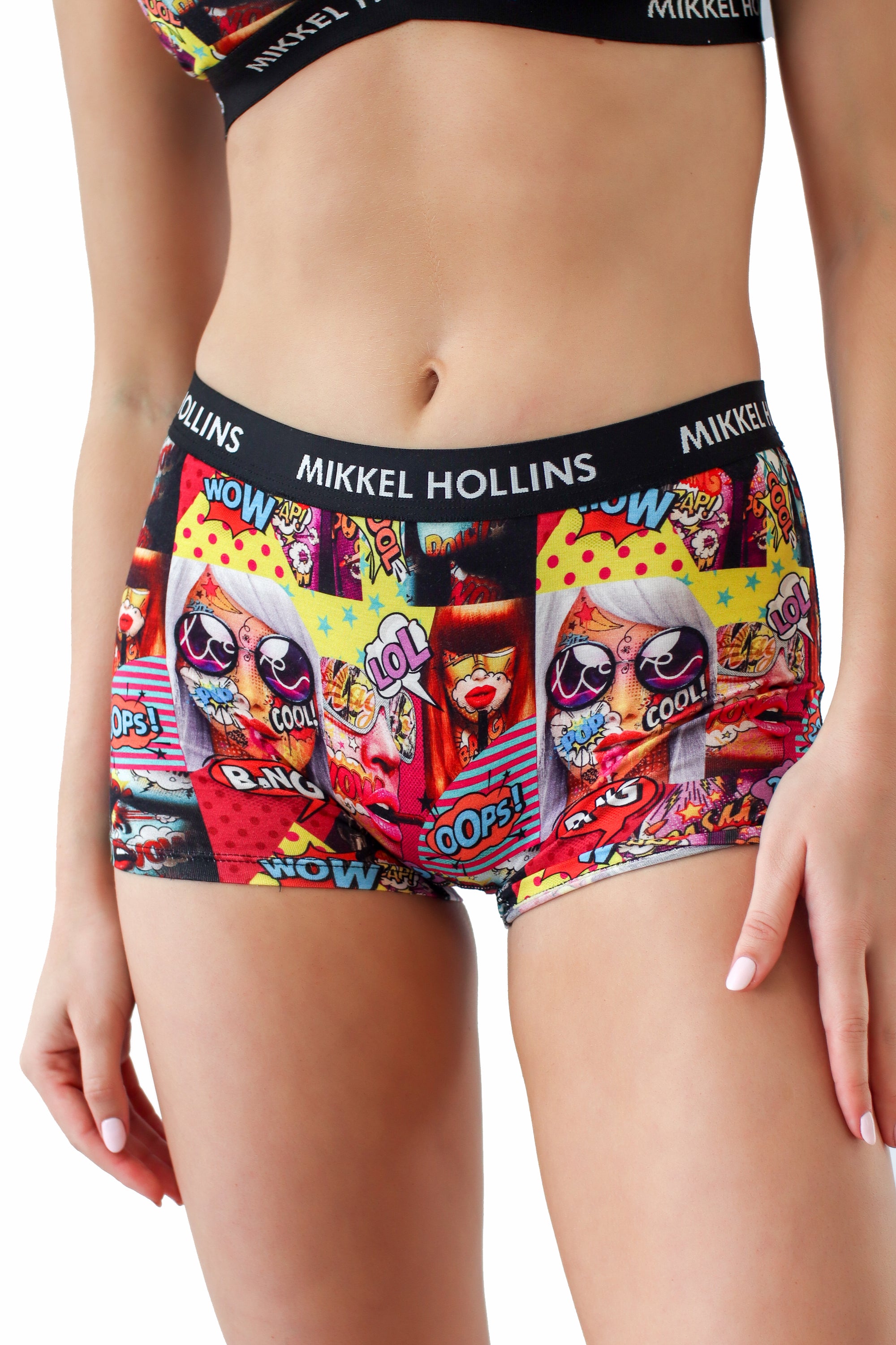 PopArt Design - Boy Shorts Underwear For Women | Ultra Soft Tencel Boxer Briefs For Women