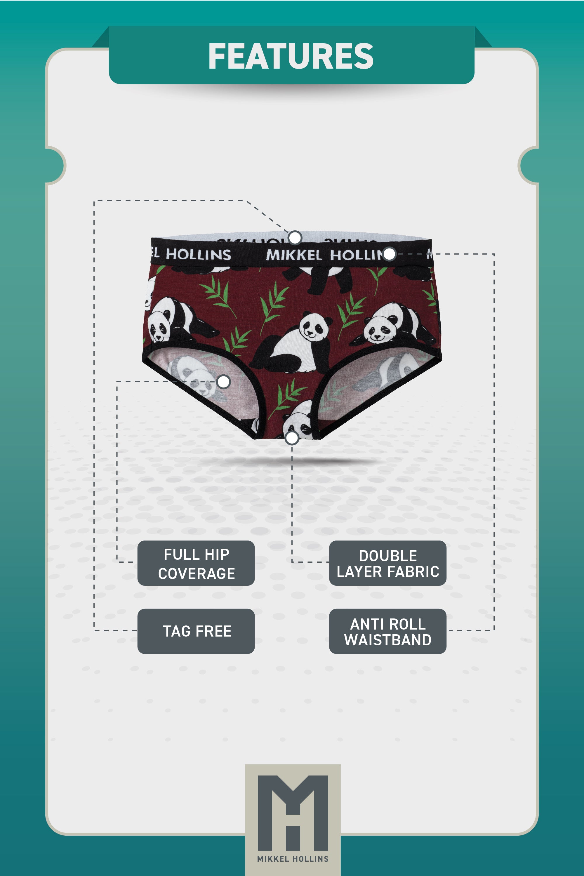 Lazy Panda - Hipster Panties For Women | Ultra soft Modal | Moisture-Wicking Hipster Briefs